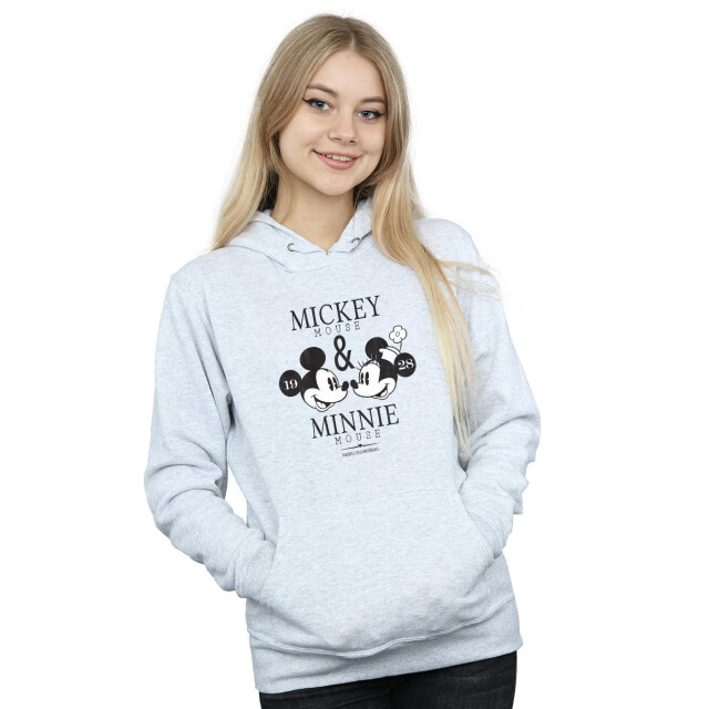 Li-cense Disney dames mickey and minnie mouse mousecrush mondays hoodie UTBI10622_sportsgrey large
