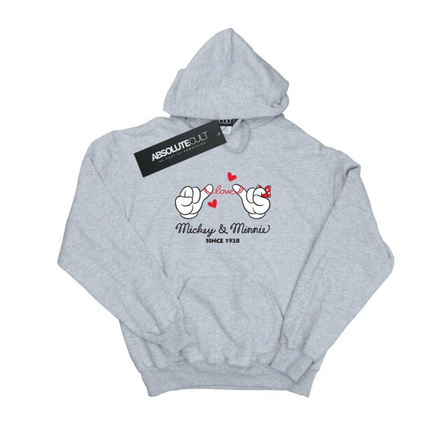 Li-cense Disney dames mickey mouse love hands hoodie UTBI10589_sportsgrey large