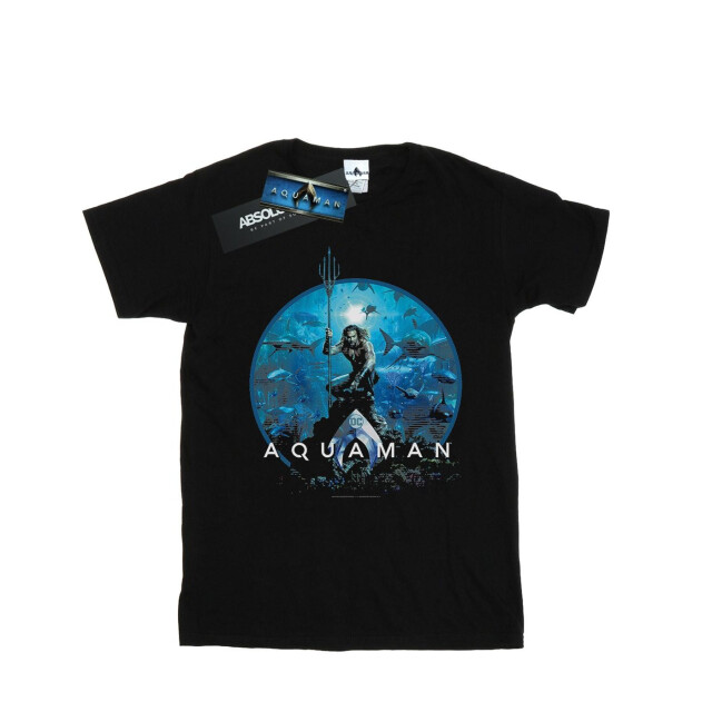 Li-cense Dc comics heren aquaman cirkel poster t-shirt UTBI49299_black large