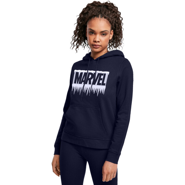 Li-cense Marvel dames icicle logo hoodie UTBI10339_navyblue large