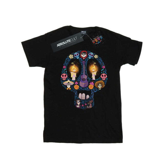 Li-cense Disney meisjes coco kaars doodshoofd katoenen t-shirt UTBI12799_black large