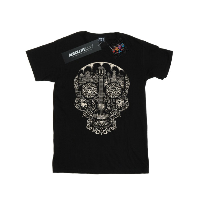 Li-cense Disney katoenen meisjes-t-shirt met doodshoofd in monopatroon UTBI12797_black large