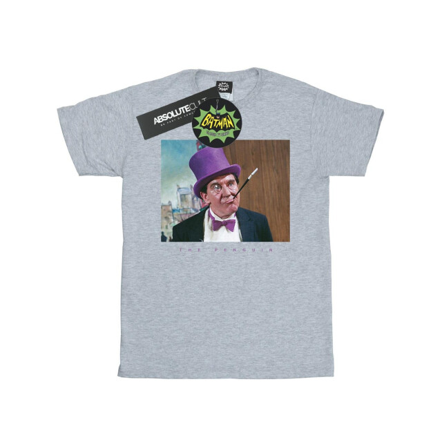 Li-cense Dc comics meisjes batman tv-serie the penguin foto katoenen t-shirt UTBI11064_sportsgrey large