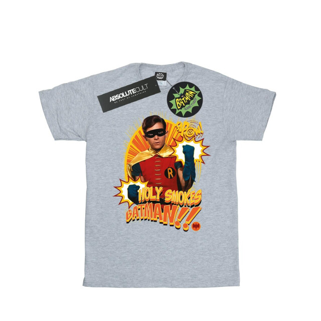 Li-cense Dc comics meisjes batman tv-serie holy smokes katoenen t-shirt UTBI10997_sportsgrey large