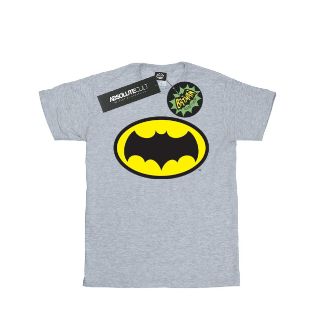 Li-cense Dc comics meisjes batman tv-serie logo katoenen t-shirt UTBI10910_sportsgrey large