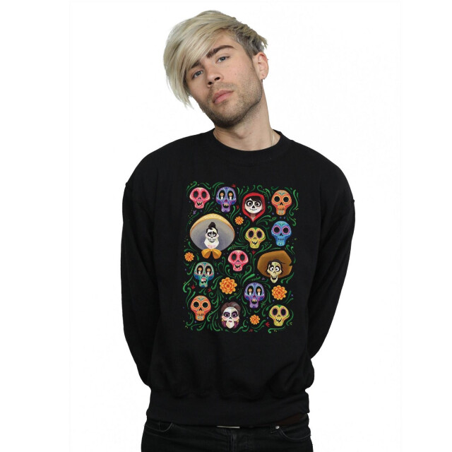Li-cense Disney heren coco hoofden patroon sweatshirt UTBI16142_black large