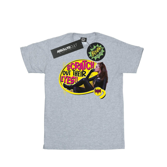 Li-cense Dc comics meisjes batman tv-serie catwoman kras katoenen t-shirt UTBI10878_sportsgrey large