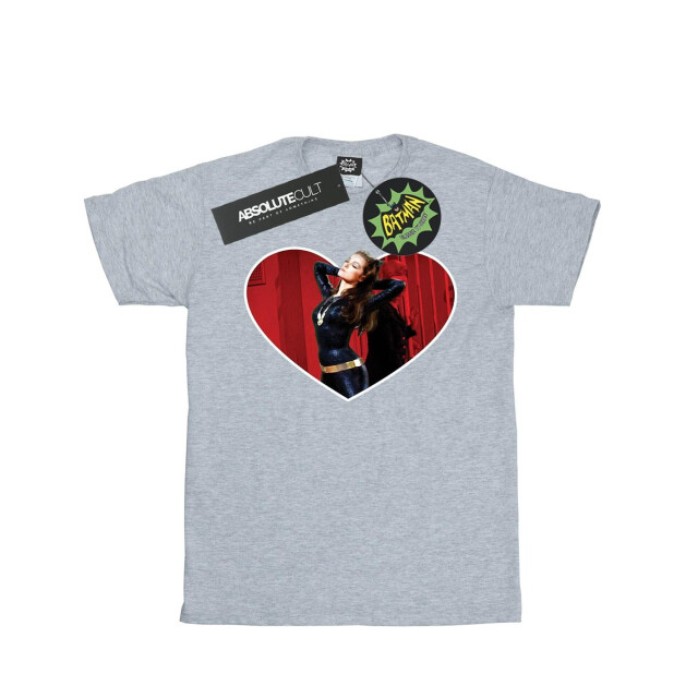 Li-cense Dc comics meisjes batman tv-serie catwoman hart katoenen t-shirt UTBI10850_sportsgrey large