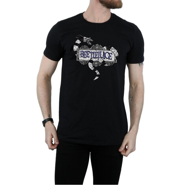 Li-cense Beetlejuice heren sandworm logo t-shirt UTBI16049_black large