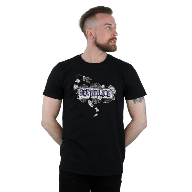 Li-cense Beetlejuice heren sandworm logo t-shirt UTBI16049_black large