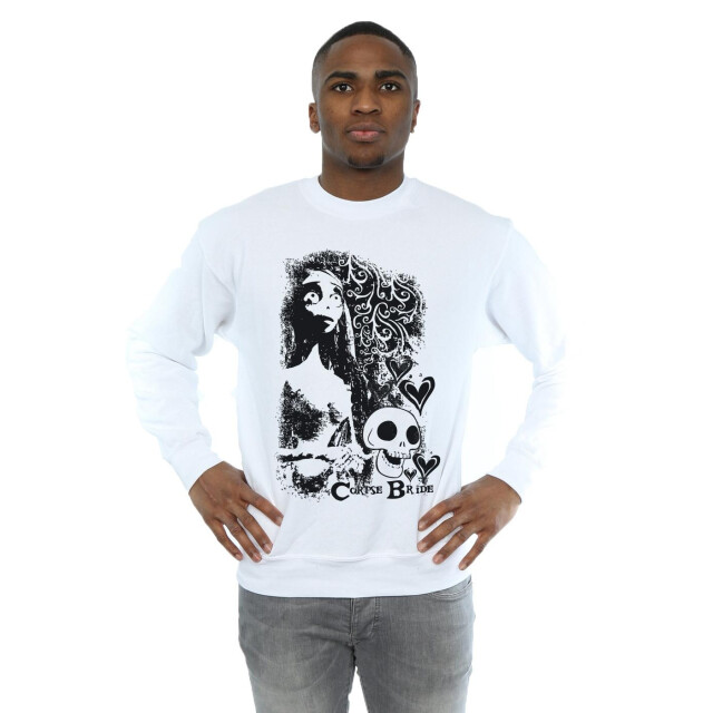 Li-cense Corpse bride schedel logo sweatshirt heren UTBI15951_white large