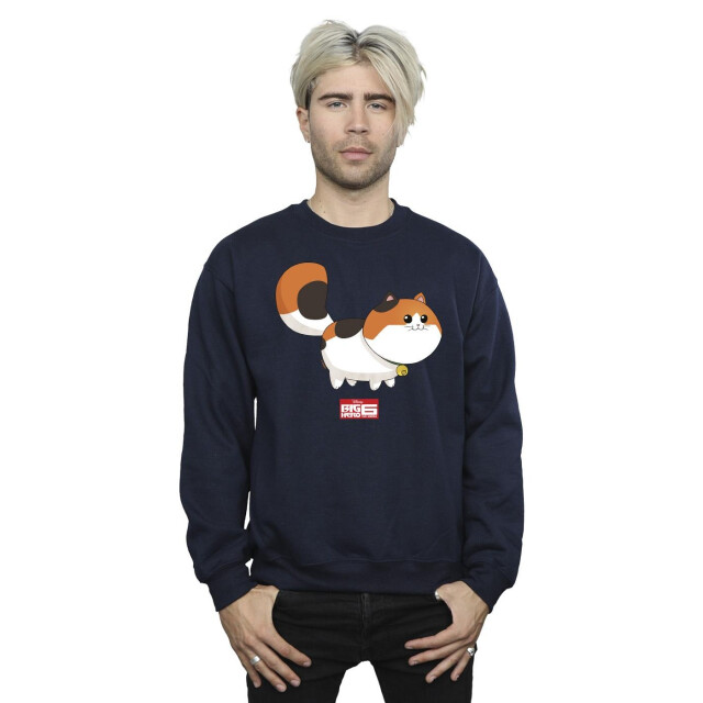 Li-cense Disney heren big hero 6 baymax kitten pose sweatshirt UTBI15594_navyblue large