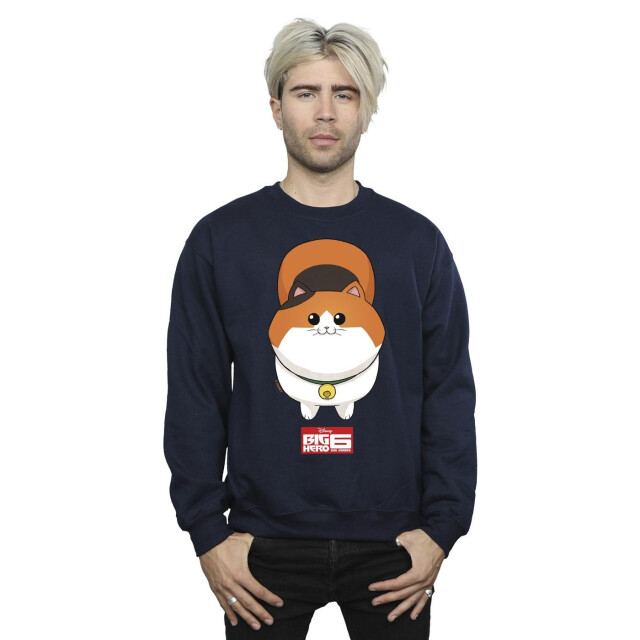 Li-cense Disney heren big hero 6 baymax kitten face sweatshirt UTBI15501_navyblue large