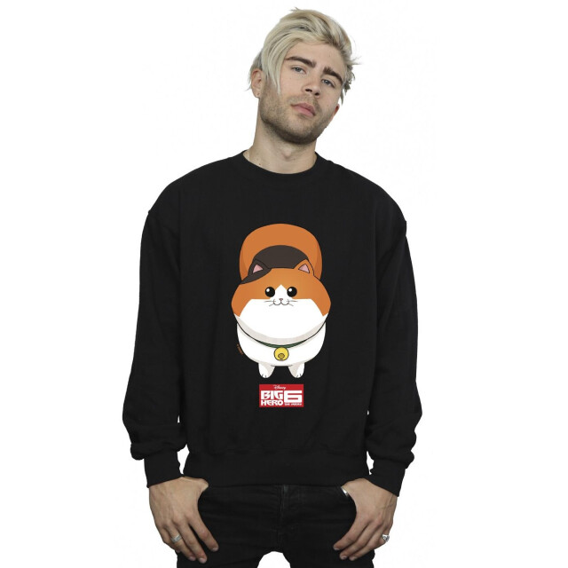 Li-cense Disney heren big hero 6 baymax kitten face sweatshirt UTBI15501_black large