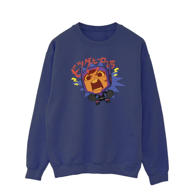 Li-cense Disney heren big hero 6 baymax hiro boos mangasweatshirt UTBI15432_navyblue large
