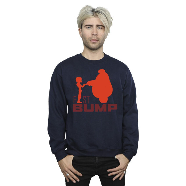 Li-cense Disney heren big hero 6 baymax fist bump cutout sweatshirt UTBI15387_navyblue large