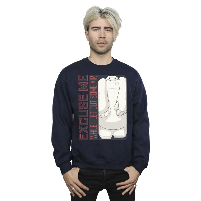 Li-cense Disney heren big hero 6 baymax excuse me wat lucht sweatshirt UTBI15364_navyblue large