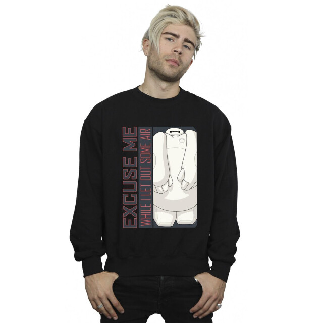 Li-cense Disney heren big hero 6 baymax excuse me wat lucht sweatshirt UTBI15364_black large