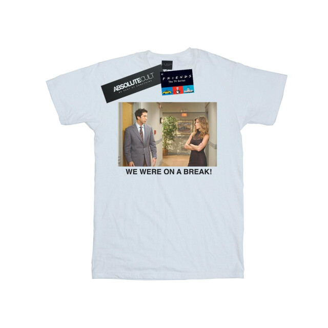 Li-cense Friends dames we were on a break gang katoenen vriend t-shirt UTBI23961_white large