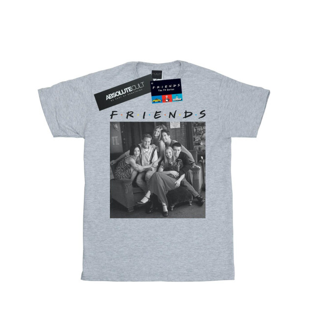Li-cense Friends dames zwart wit foto katoenen vriendje t-shirt UTBI24005_sportsgrey large