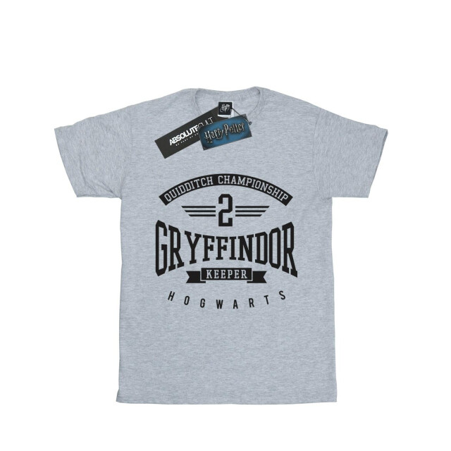 Li-cense Harry potter meisjes gryffindor keeper katoenen t-shirt UTBI20797_sportsgrey large