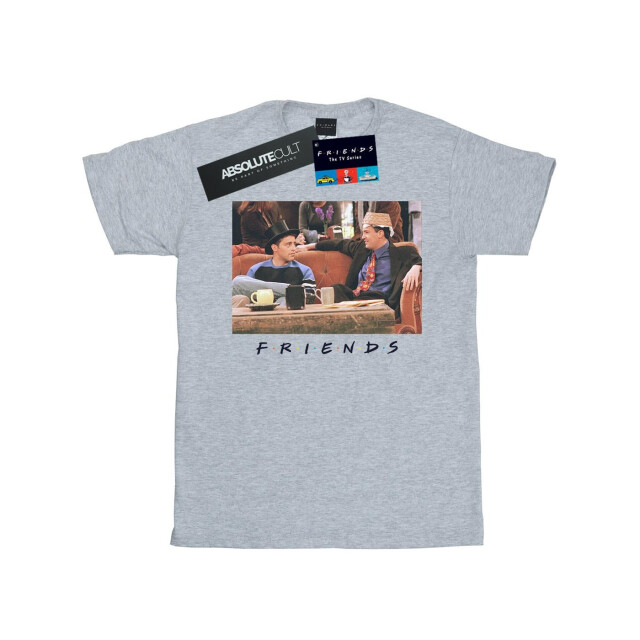 Li-cense Friends dames joey en chandler hoeden katoenen vriendje t-shirt UTBI23923_sportsgrey large