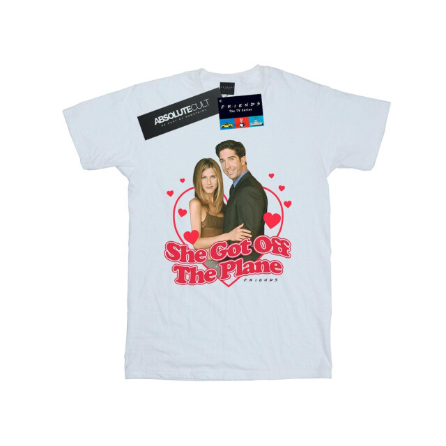 Li-cense Friends dames she got off the plane katoenen vriend t-shirt UTBI23845_white large