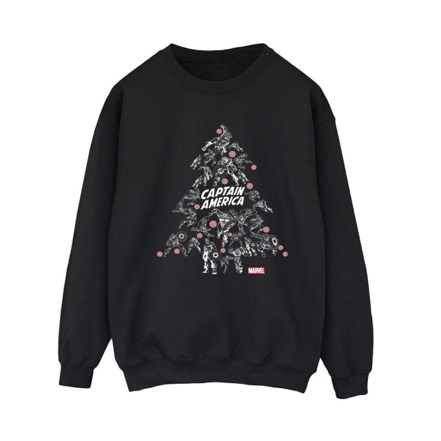 Li-cense Marvel dames captain america kerstboom sweatshirt UTBI26096_black large