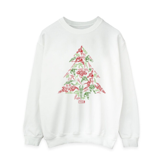 Li-cense Marvel dames avengers kerstboom sweatshirt UTBI26076_white large
