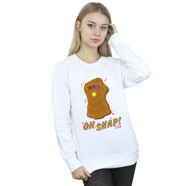 Li-cense Marvel dames thanos oh snap sweatshirt UTBI26057_white large