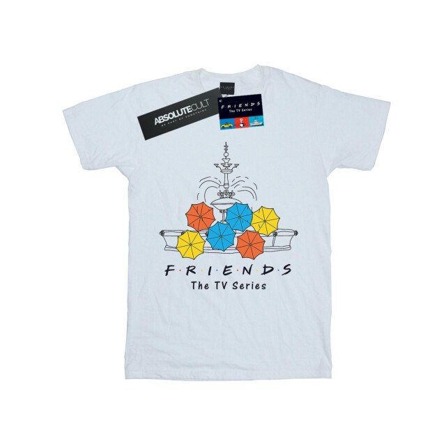 Li-cense Friends dames fontein en paraplu's katoenen vriend t-shirt UTBI23787_white large