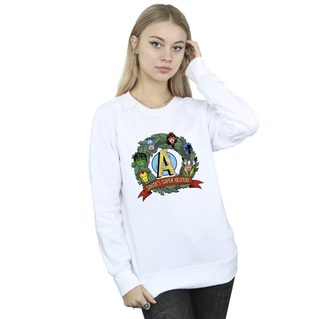 Li-cense Marvel dames santa´s super helpers sweatshirt UTBI25991_white large