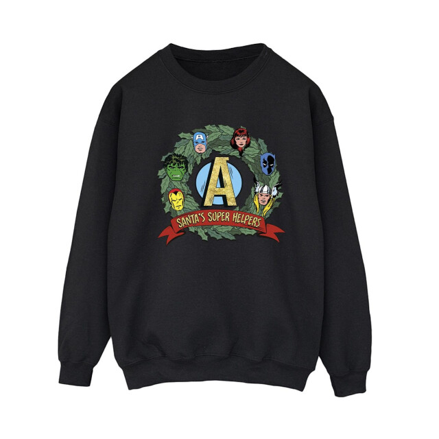 Li-cense Marvel dames santa´s super helpers sweatshirt UTBI25991_black large