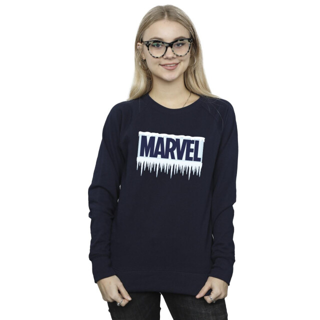 Li-cense Marvel dames sweatshirt met icicle-logo UTBI25966_navyblue large