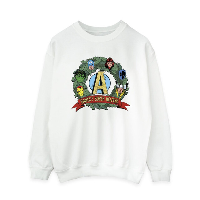 Li-cense Marvel dames santa´s super helpers sweatshirt UTBI25991_white large