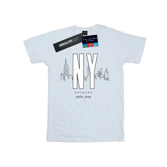 Li-cense Friends dames ny city katoenen vriend t-shirt UTBI23463_white large