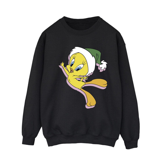 Li-cense Looney tunes dames tweety kerstmuts sweatshirt UTBI24997_black large