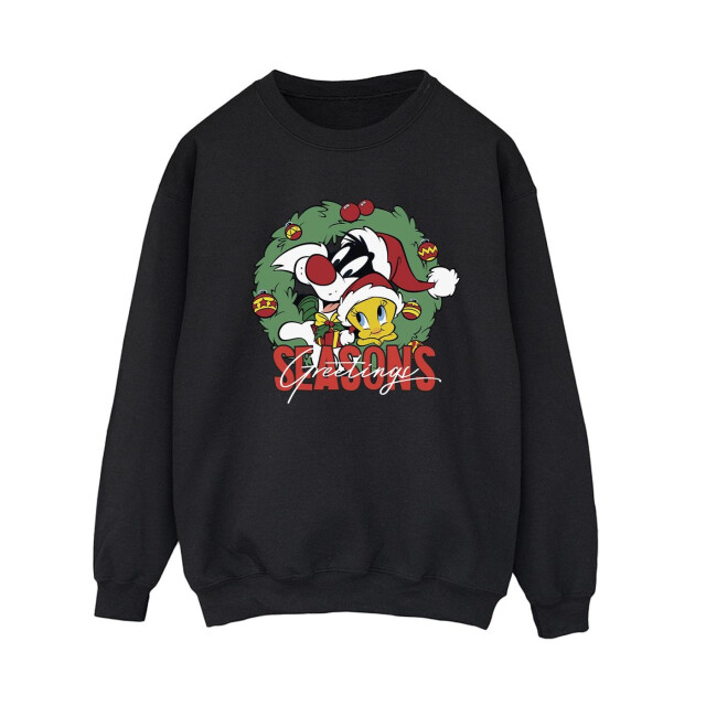 Li-cense Looney tunes dames seizoensgroet sweatshirt UTBI24978_black large