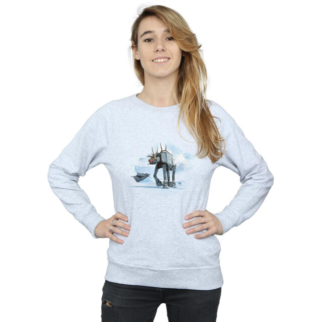 Li-cense Star wars dames kerstmis at-at rendier sweatshirt UTBI36653_sportsgrey large