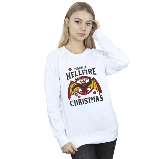 Li-cense Netflix dames stranger things hellfire kerst sweatshirt UTBI36385_white large