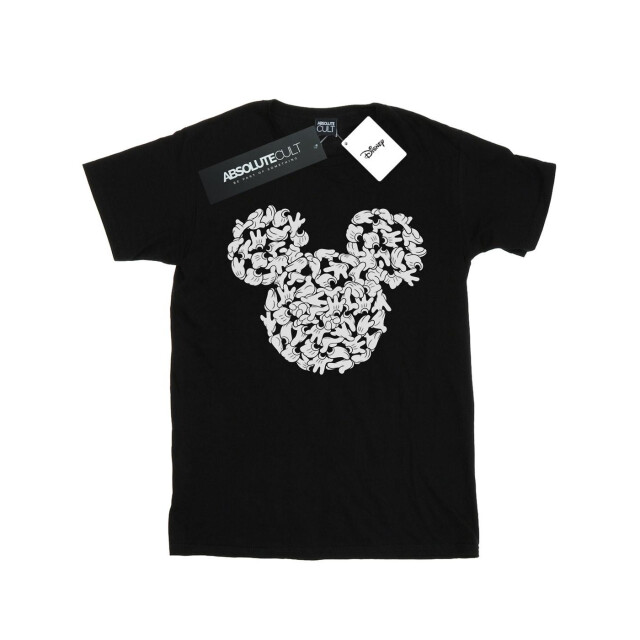 Li-cense Disney meisjes mickey mouse hoofd van handen katoenen t-shirt UTBI29148_black large