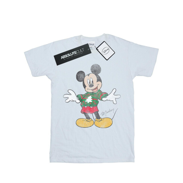Li-cense Disney dames mickey mouse kersttrui katoenen vriend t-shirt UTBI36328_white large