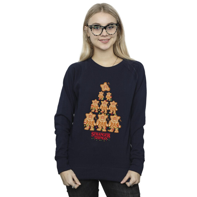 Li-cense Netflix dames stranger things gingerbread sweatshirt UTBI36341_navyblue large