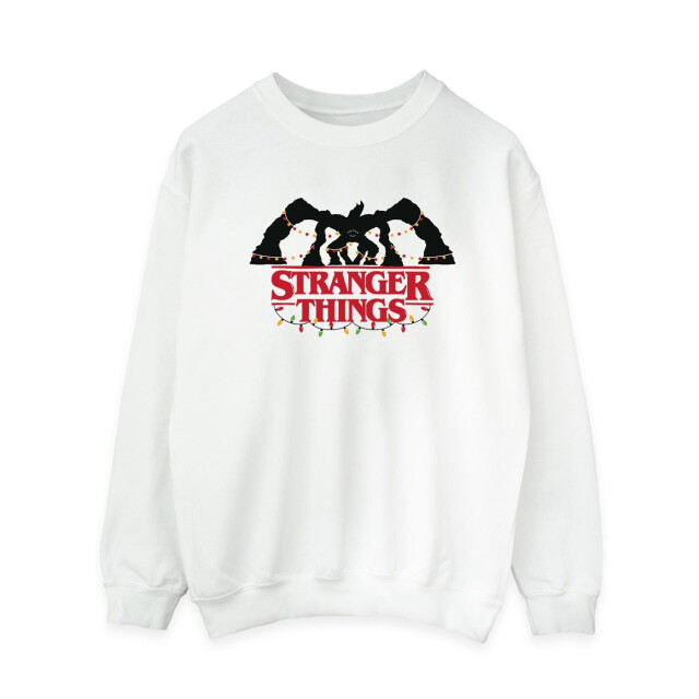Li-cense Netflix dames stranger things demogorgon kerstverlichting sweatshirt UTBI36316_white large