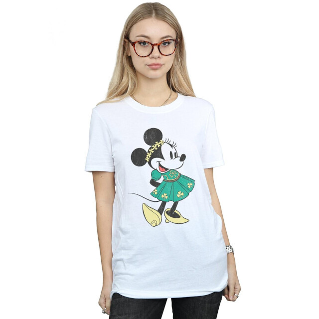 Li-cense Disney dames minnie mouse st patrick's day kostuum katoenen vriendje t-shirt UTBI37481_white large