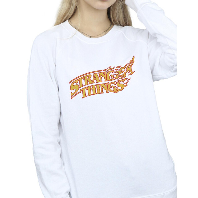 Li-cense Netflix dames stranger things logo breaking sweatshirt UTBI36237_white large