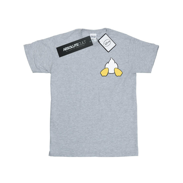 Li-cense Disney katoenen t-shirt met rugzijdeprint van donald duck voor meisjes UTBI29016_sportsgrey large