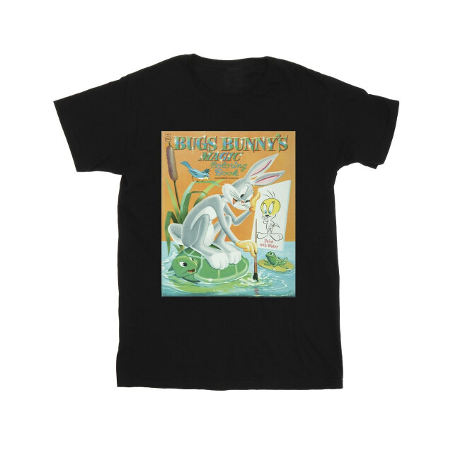 Li-cense Looney tunes meisjes bugs bunny kleurboek katoenen t-shirt UTBI25377_black large