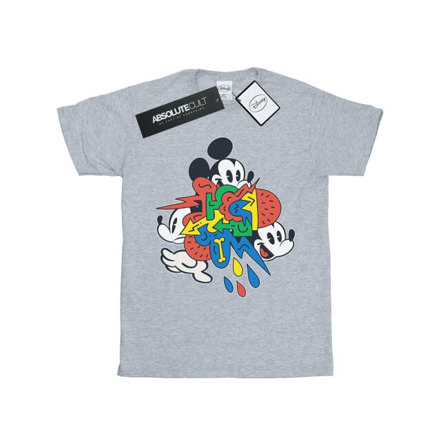 Li-cense Disney meisjes mickey mouse vintage pijlen katoenen t-shirt UTBI28827_sportsgrey large