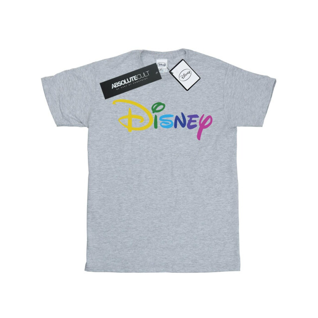 Li-cense Disney katoenen t-shirt met kleurenlogo voor meisjes UTBI28713_sportsgrey large